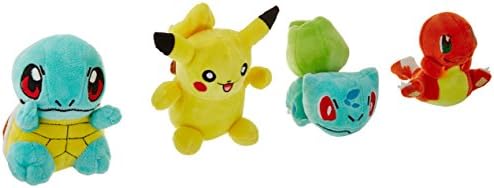 Pokemon Pikachu Bulbasaur Squirtle Charmander Set of 4 pcs Soft Plush Figure Toy Anime Stuffed Animal Child Gift Doll by prozapoti