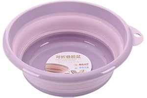 SMARTRICH - bacinella pieghevole in plastica, da appendere, per campeggio, pesca, auto, accessorio per lavaggio, Small Purple, 32 * 4.5cm / 13 * 1.8 inch