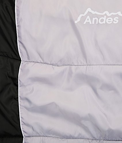 Andes Nevado 400 XL 4 Season Camping Mummy Sleeping Bag Black/Grey