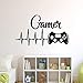 Price comparison product image Game Controllers Wall Sticker for Boys Room Playstation Wall Decals Video Game Design Wall Stickers Gaming Controller Decor