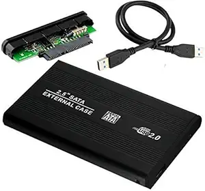 InfiDeals 2.5 Inch External Hard Drive Casing, USB 2.0 to SATA HDD Enclouser Box for Laptop Desktop Computer