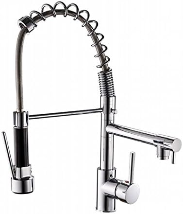 kitchen Hot and cold Faucet high pressure Draw Big spring Double outlet sink Wash basin Faucet , C