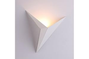 ausuky Applique murale LED moderne pour plafond, chambre à coucher, chevet, couloir, hôtel, bar (Blanc)