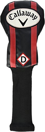 Callaway Vintage 551551 Fundas para Palos de Golf, Negro/Rojo, Talla Única