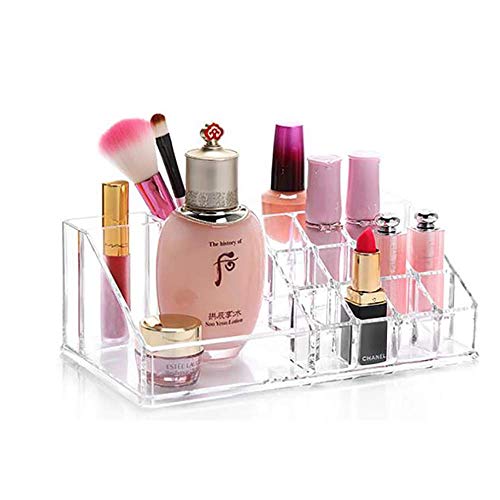 Preisvergleich Produktbild Speedmar tragbare Aufbewahrungsboxen für Kosmetik, Aufbewahrungsbox, Kristall, transparent, Kosmetikkoffer, Acryl, Kosmetik, Aufbewahrungsbox für Zuhause