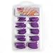 Fashion Gallery 100Pc French False Acrylic Nail Tips Art Purple