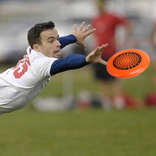 Pizies Ultimate Frisbee Sport Flying Disc Toy for Outdoor Play - Orange