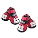 Produktbild Wildlead Winterschuhe für Haustiere, für Hunde, Regenstiefel, Schneeschuhe, wasserdicht, Rutschfest, warm, Kleine Welpen, Katzen, Hunde, Socken, Haustiere 3 Rot