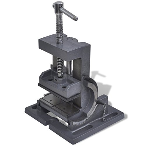 vidaXL 105mm Maschinenschraubstock kippbar Schraubstock 90 Grad schwenkbar - 2