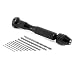 Produktbild Mini Micro Aluminium Handbohrmaschine mit Keyless Chuck + 10pcs Twist Bohrer Bits Rotary Tools