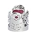 Produktbild Yankee Candle 1317162 Santa Jar Sleeve Kerzenhalter, Metall, rot / silber, 11.0 x 11.0 x 11.5 cm