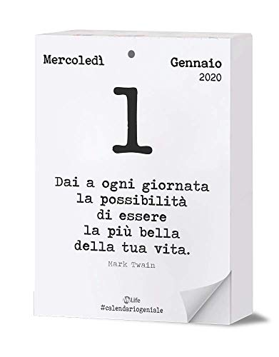 Calendario Geniale 2020 Maxi. Leggi la frase del giorno con i pensieri filosofici nel formato Maxi