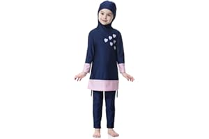 TianMai Muslimische Bademode für Mädchen, Hijab, Islamisch, Swimsuits, Lange Ärmel, Burkini Muslim Swimwear