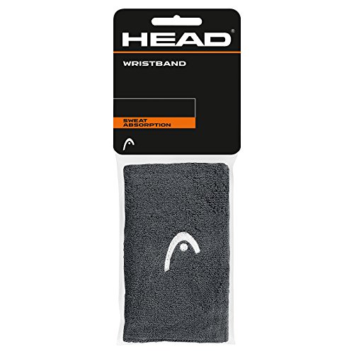 Head Schweißbänder 5" Wristband 2er Pack, anthrazit