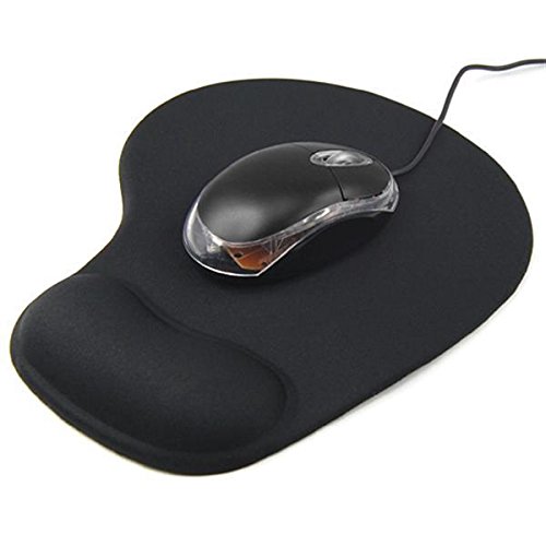 GEL Mousepad Mauspad ergonomisch mit Handballenauflage in schwarz - 3