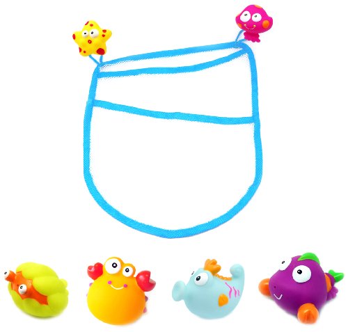 Knorrtoys 37003 - ESCABBO Badewannenspritzfiguren Unterwasserwelt mit Netz