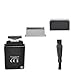 Carejoy Electric Cordless USB Single Head Foil Shaver Stainless Steel Blade Black