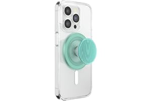 PopSockets Agarre para teléfono MagSafe con Soporte, Soporte magnético, Parte Superior Intercambiable, sujeción Segura para Fundas MagSafe de iPhone, Agarre para teléfono y Tableta, Color Turquesa