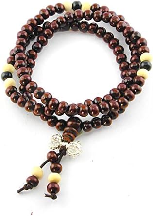 Sandalwood mala bracelet - Chu - Red Precious wood jewellery Low price gift for woman Jewelry