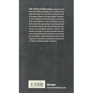 La nube del no saber : texto anónimo inglés del siglo XIV