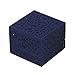Produktbild VORCOOL Ringbox Schmuckschatulle Samt für Hochzeit Ring Valentinstag Geschenk (Blau)