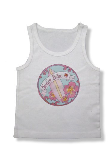 Light of Mine Designs Surfer Babe Rib Cotton Infant Tank Top, 6-12 Months Size: 6-12 Months Infant, Baby, Child