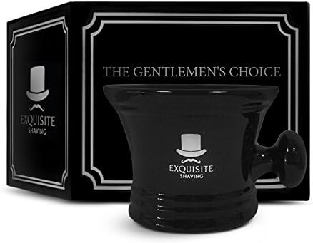 Shaving mug/bowl - Perfect gift for wet shavers - The ideal gift for any gentlemen looking to form the perfect lather - A timeless classic that is suitable for use with all brushes, razors, shaving soaps and creams - Limited Time Only โ No Risk โ Full Money Back Guarantee