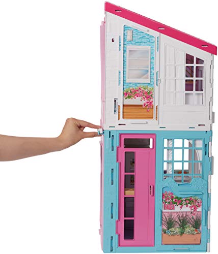 Barbie FXG57 - Malibu Haus Puppenhaus 60 cm breit mit +25 Zubehörteile, Puppen Spielzeug ab 3 Jahren - 6
