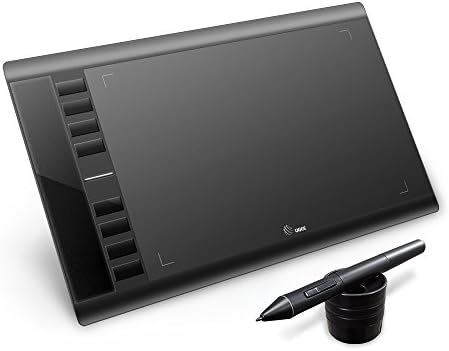 UGEE M708 Drawing Graphic Tablet, Graphics Drawing Pad Tablet with Wireless Digital Pen, 10 x 6 inch 5080 LPI Digital Pen Tablet for Windows and Mac