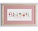 Baby name frame,personalised baby gift,fairy style