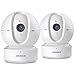 Price comparison product image ANNKE 2 Pack 1080P HD Pan/Tilt Wi-Fi Wireless Security IP Camera, Work with Alexa (Echo Show/Fire TV), Google Assistant and IFTTT, Cloud Service Available