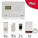 Produktbild LKM Security M2EB Plus Alarmanlage Komplettset | 21-Teilig | LCD Touch | GSM | Abschreckung | Wireless | Sicherung | weiß