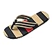 Produktbild CLEARANCE SALE! MEIbax Männer Sommer Streifen Flip Flops Schuhe Sandalen männlichen Slipper Flip-Flops (43, Schwarz)