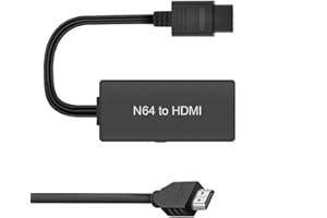Redwestmelon N64 to HDMI Converter HD 1080P SNES/NGC to HDMI Converters Adapter Cable Support 16:9/4:3 Compatible with Nintendo 64/SNES/NGC Console/HDTV/Monitor/Projector