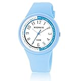 Jungen m?dchen gelee e-sport quarzuhr, 100 m wasserdicht led silikon armband im freien einfach mode frische kinder armbanduhr-D