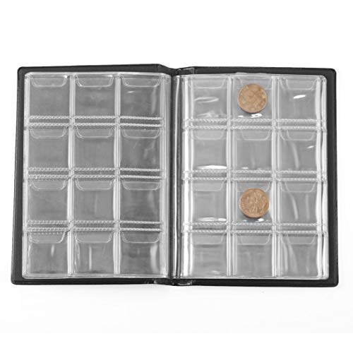 WEIHAN Professional Coin Collection Libro portatile 120 portamonete Scrapbooking Album soldi Penny Storage tasche