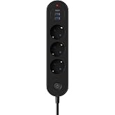 Smayling 3&rsquo;l&uuml; Priz | 2 USB-A + 1 USB-C | Termal Akım Korumalı, 2500W G&uuml;&ccedil;, A&ccedil;/Kapa Anahtarlı, Isıya Dayanıklı