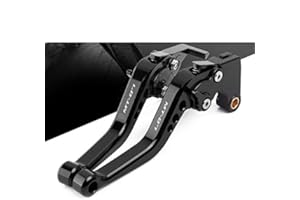 YP YuanPei Palancas de embrague de freno cortas para MT07 MT07 MT-07 2018-2020 CNC Palancas cortas ajustables(Negro)