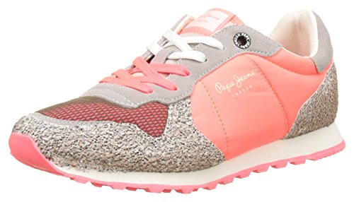 Pepe Jeans London Damen Verona W Trust Sneakers, Pink (Neon Pink), 37 EU Pepe Jeans London Damen Verona W Trust Sneakers, Pink (Neon Pink), 37 EU