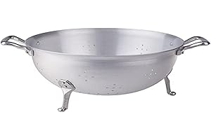 BALDASSARE AGNELLI Pentole Agnelli Colapasta a 3 Piedi, in Alluminio BLTF, con 2 Maniglie in Acciaio Inossidabile, 26 cm, Argento