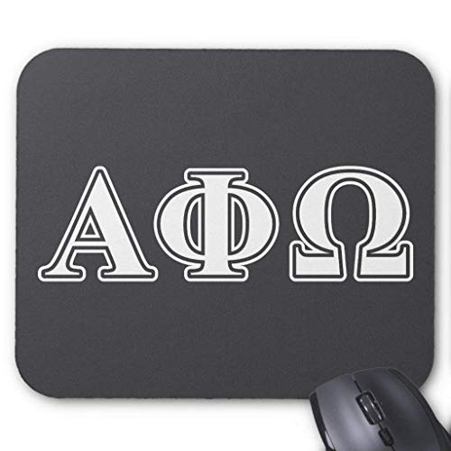 Preisvergleich Produktbild HYYCLS Alpha Phi Omega White and Blue Letters Mauspads