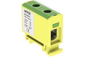Bloc de distribution F. AL/CU Convient 1,5–50 mm2 jaune/vert 5 broches. 1000 V AC/DC Pince isolée OTL 50 maa1 050y10 Morek 3835