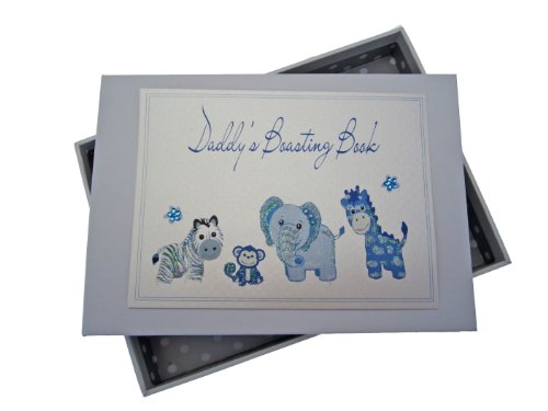White Cotton Cards Daddy's Boasting Book Photo Album (Tiny, Blue)