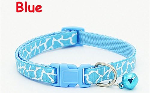 Dreammy Cute Puppy Kitten Neck Chain Nylon Fabric Pet Collar Blue