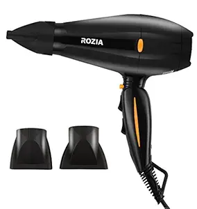 ROZIA HC8201 Professional Hair Dryer with Pro AC Motor, Black