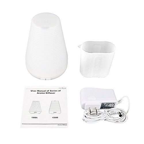 LAGUTE Passion 7 Lights Chaning Aroma Diffuser Luftbefeuchter mit Farbwechsel LED Lights-Conditioner automatische Abschaltung, tragbar, Yoga für Zuhause, Büro, Spa, Babyzimmer, Schlafzimmer, Etc. - 7