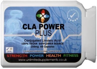 CLA Conjugated Linoleic Acid 1000 mg per Soft Gel 100% Pure Plant Source Vegetarian Vegan 60 Capsules - NO Bovine Content.