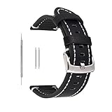 Calidad: Hecha de cuero auténtico extrasuave y con hebilla resistente de acero inoxidable. Ambas partes, frontal y trasera, son del mismo cuero. Suave, flexible y cómoda.