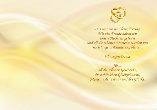 Karten Hochzeit orange – gelb – gold – weiß: Einladungskarten, Dankeskarten, Tischkarten, Menükarten, Bierdeckel, Gastgeschenke oder Hochzeitskarten im Set in unseren Varianten zur Auswahl - 4