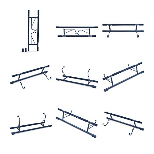 Profi Klimmzugstange „Extreme Chin Up“ von Sportastisch :: speziell verstärkter Stahl und extra breite Griffzonen :: Bruchfeste Stützstange garantiert maximale Stabilität :: belastbar bis 180kg,:: schnell aufgebaut, kein Schrauben notwendig :: perfekt für Klimmzugtraining zu Hause :: Kostenloser BONUS: exklusives eBook „Klimmzugtraining“ :: optimal mit der Premium Klimmzughilfe PullHard erweiterbar :: inklusive 3 Jahren Sportastisch Produktgarantie - 7